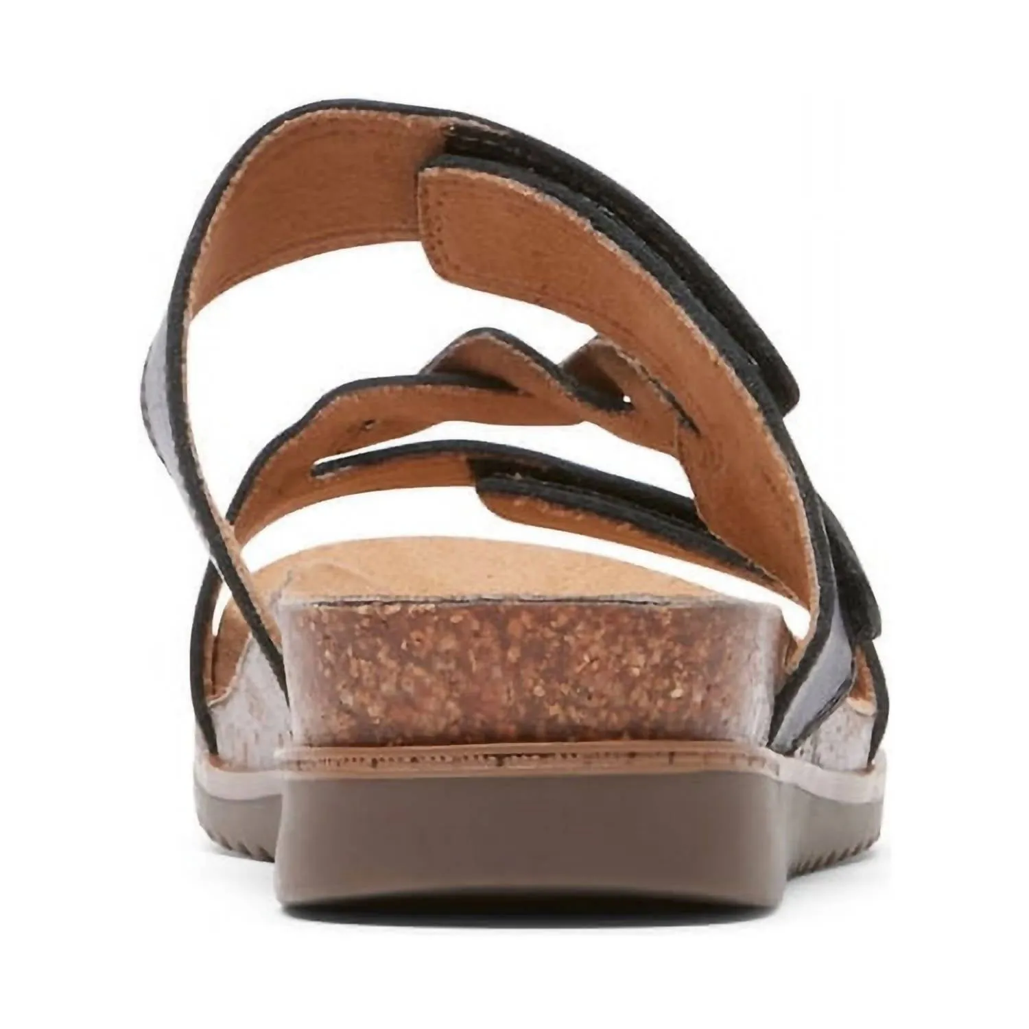 Women's May Asymmetrical Slide Sandal In Black