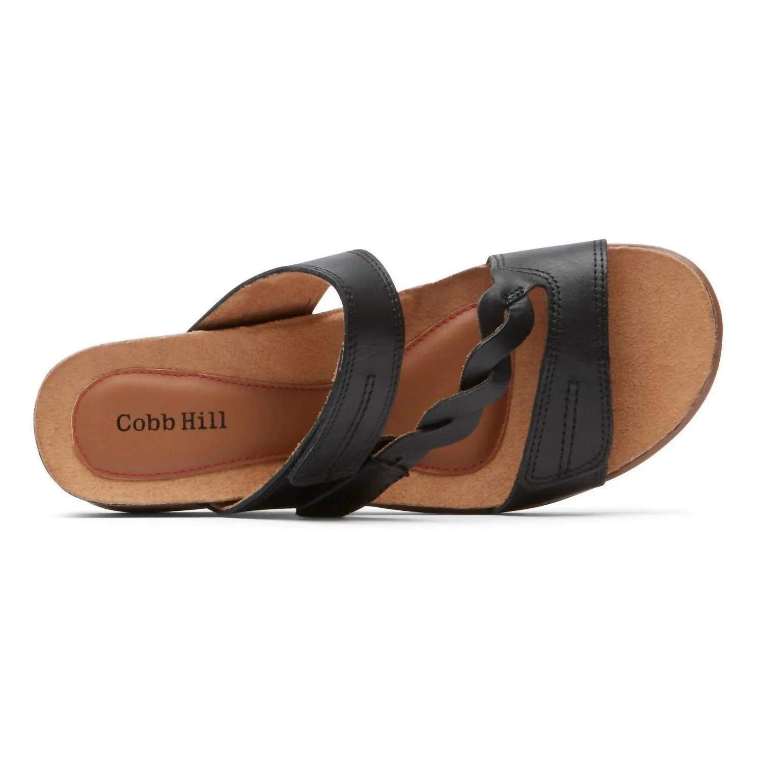Women's May Asymmetrical Slide Sandal In Black