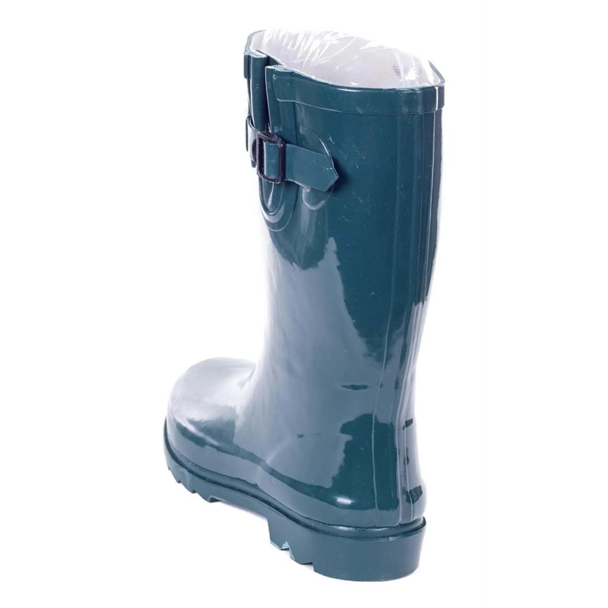 Women's Mid-Calf Solid Color Rubber Rain Boots
