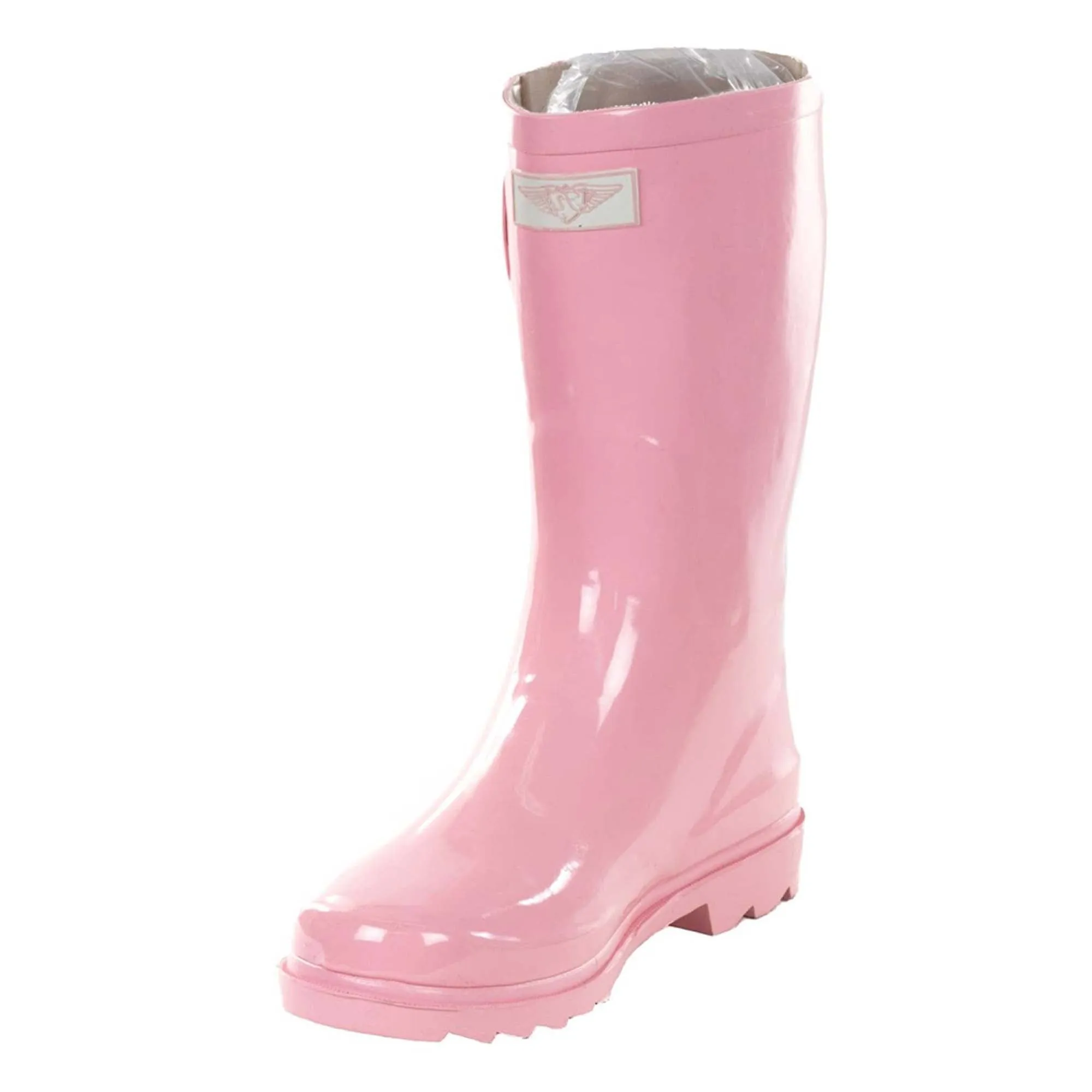 Women's Mid-Calf Solid Color Rubber Rain Boots
