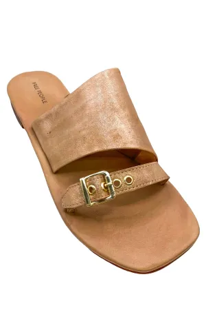 Women's Mila Minimal Flat Sandal In Rose Gold