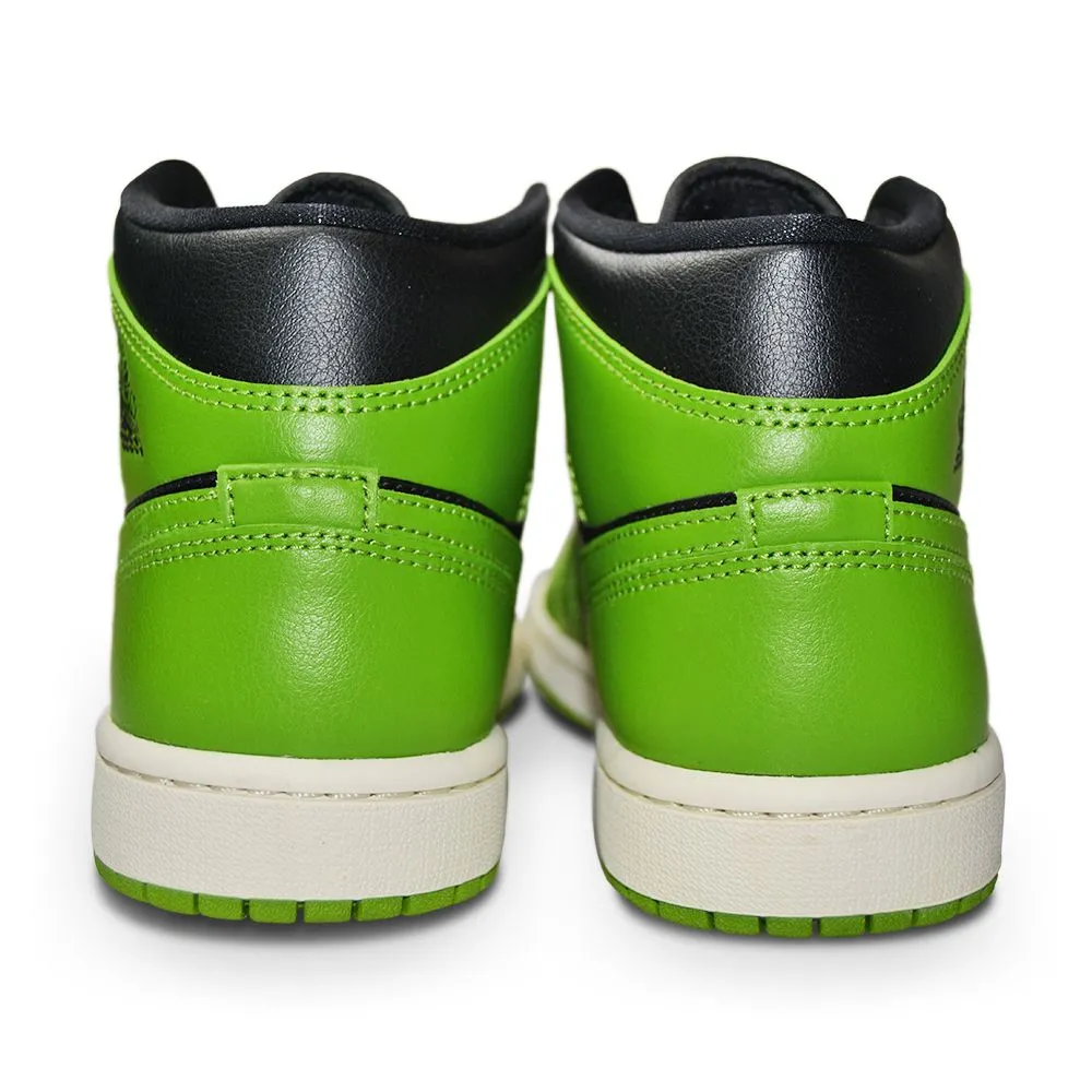 Womens Nike Air Jordan 1 Mid - BQ6472 031 - Black Altitude Green Sail