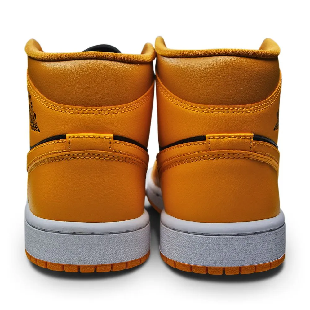 Womens Nike Air Jordan 1 Mid - BQ6472 700 - Chutney Taxi Black White
