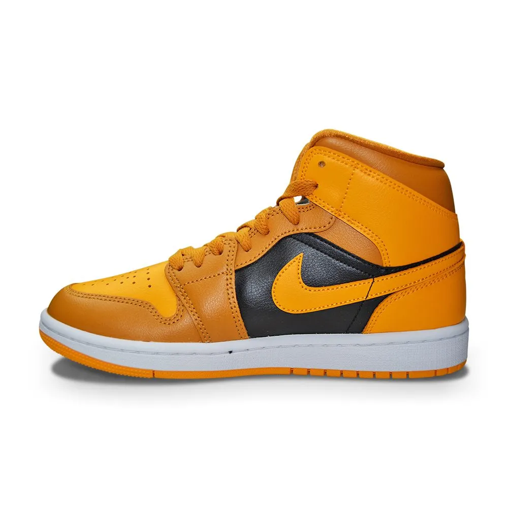 Womens Nike Air Jordan 1 Mid - BQ6472 700 - Chutney Taxi Black White