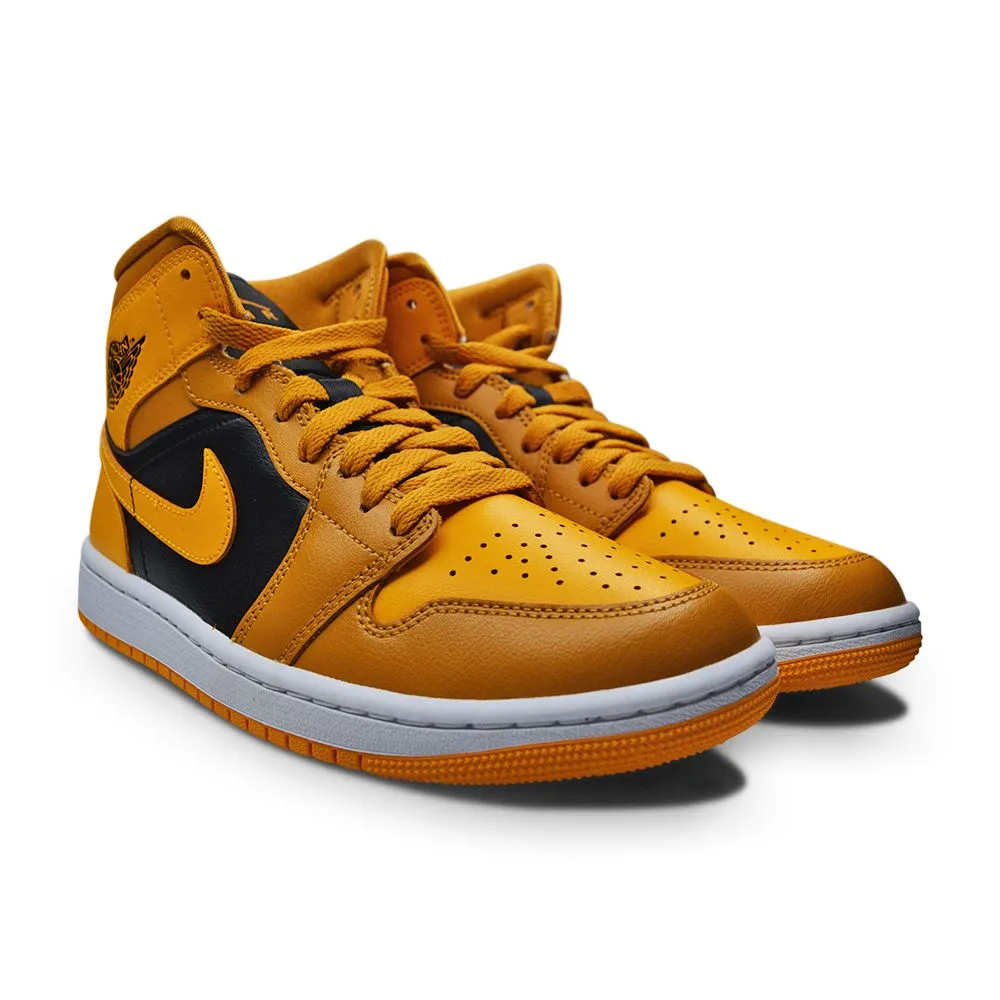 Womens Nike Air Jordan 1 Mid - BQ6472 700 - Chutney Taxi Black White