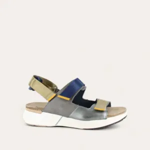 Women's Odyssey Sandals - Medium In Sterling / Foggy Gray / Polar Sea / Marigold