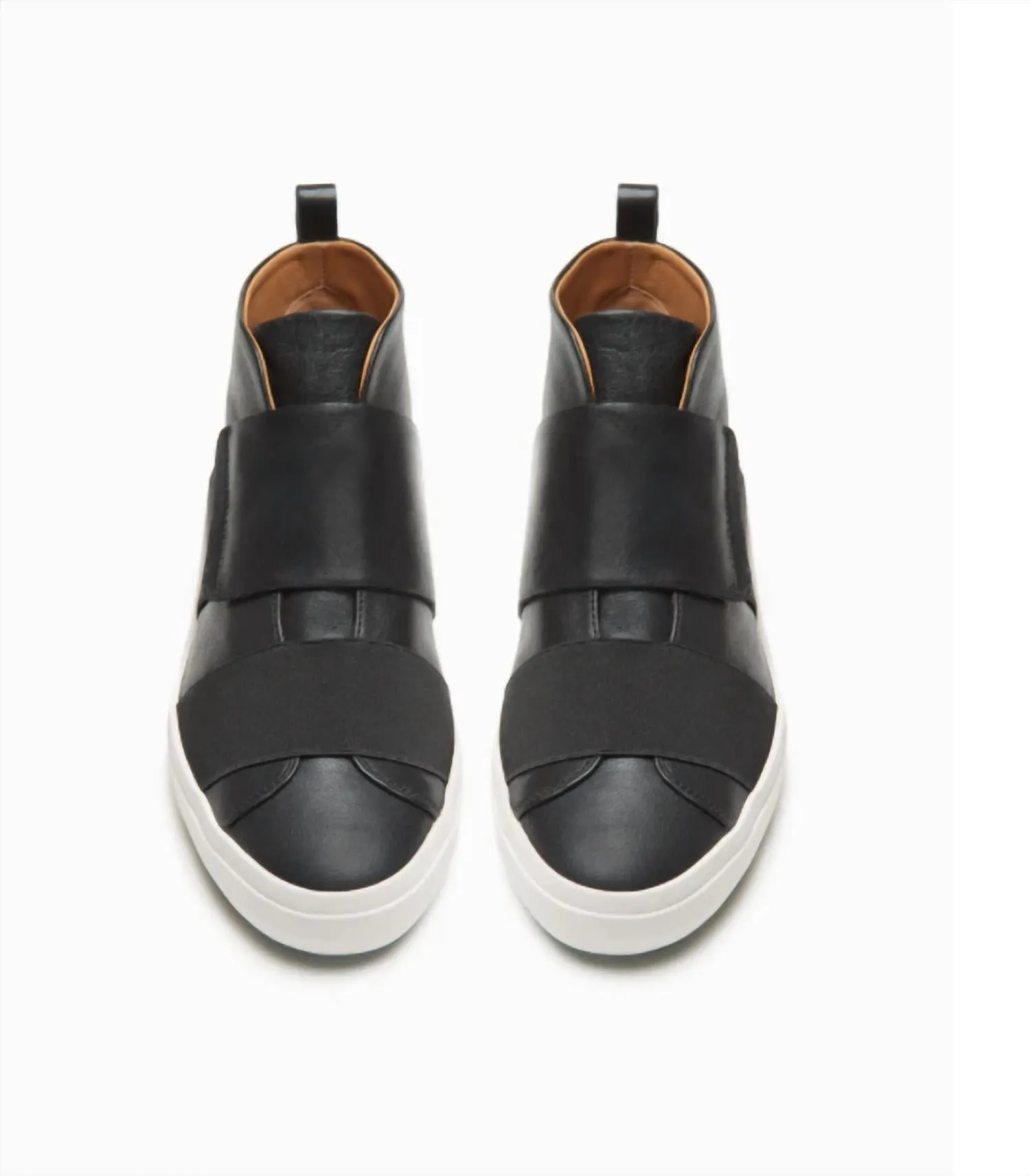 Women's Opa High Top Sneaker In Black Leather