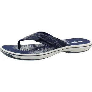 Womens Open Stitch Manmade Thong Sandals