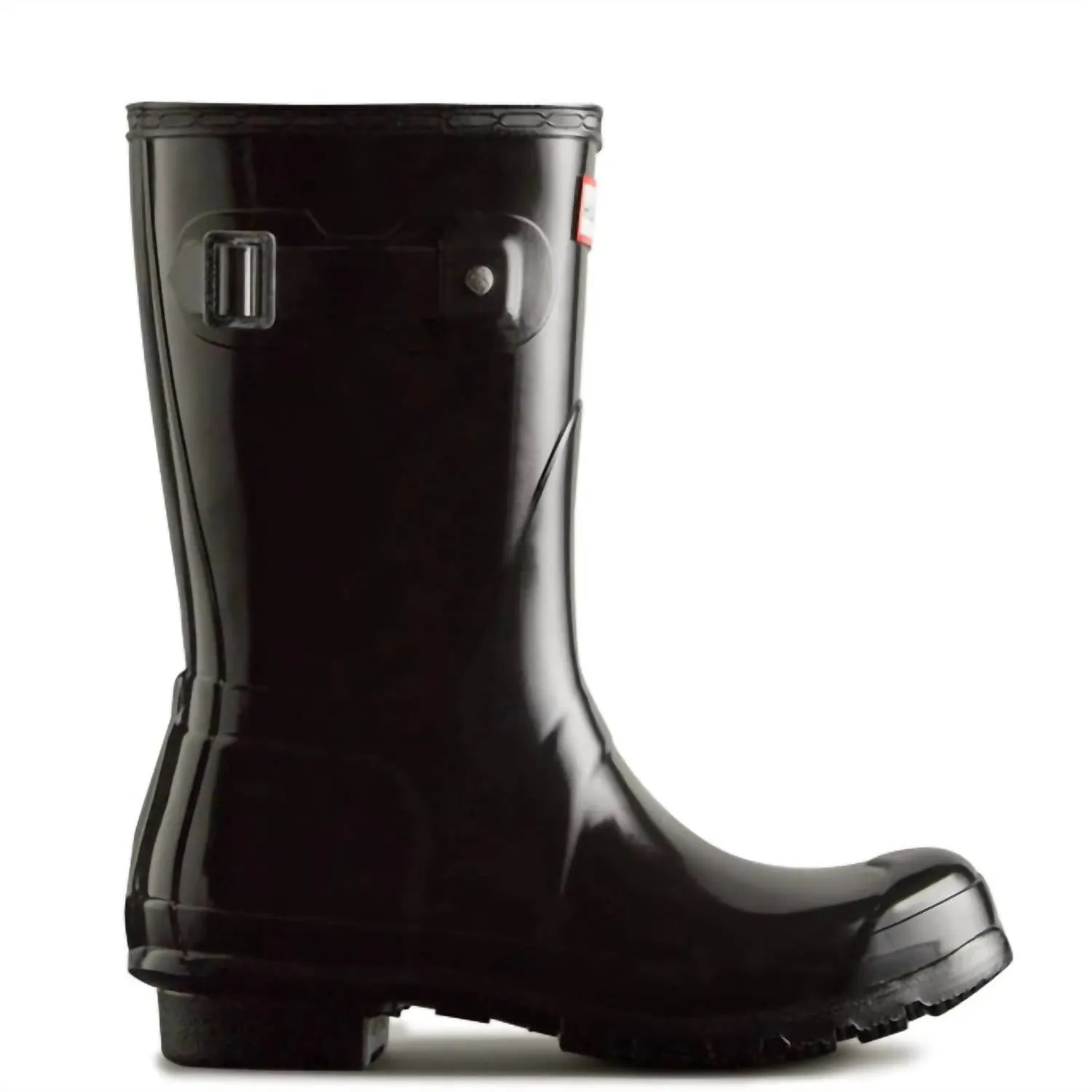 Women's Original Short Rain Boots In Black Gloss