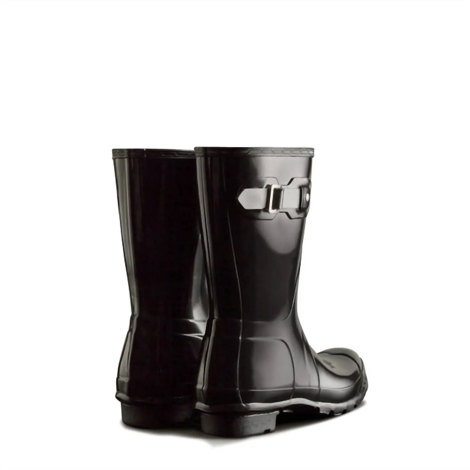 Women's Original Short Rain Boots In Black Gloss