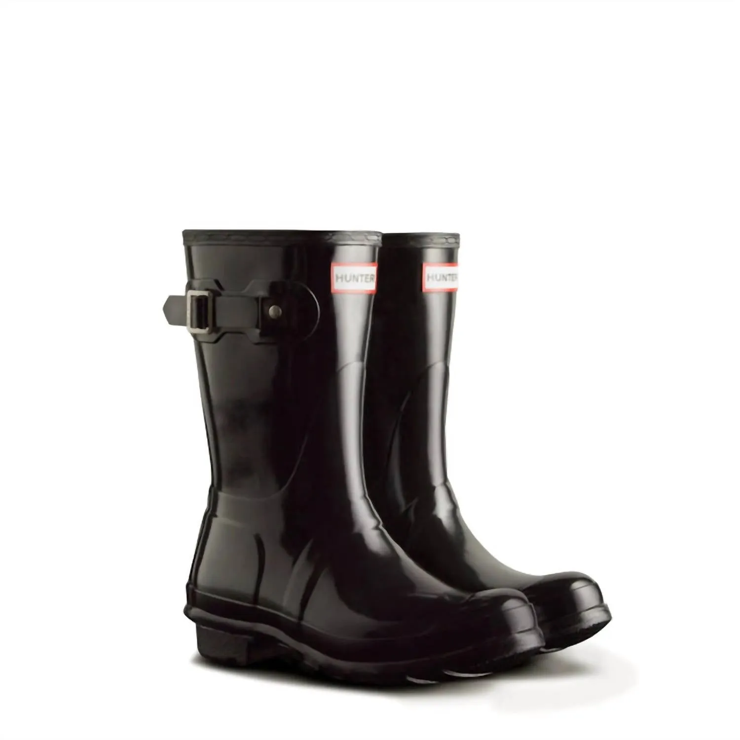 Women's Original Short Rain Boots In Black Gloss