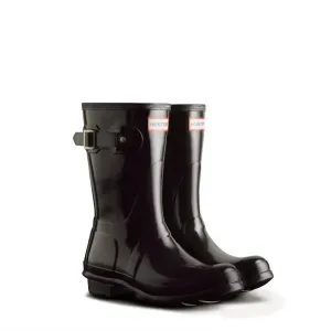 Women's Original Short Rain Boots In Black Gloss