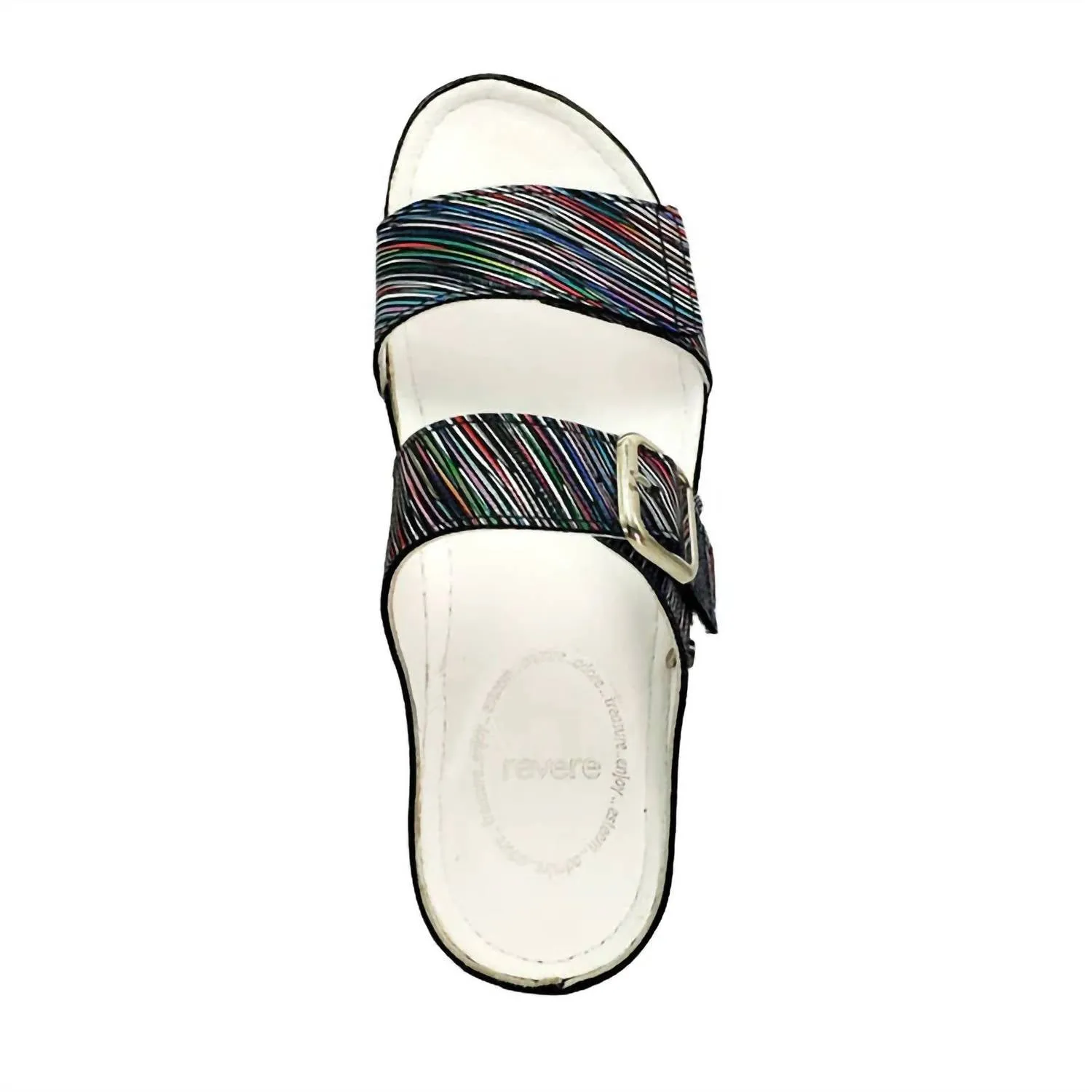 Women's Palma Sandal In Black Stripe