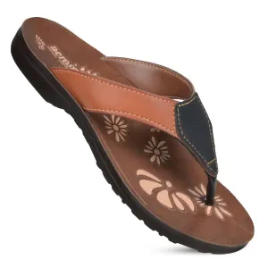 Women's Paradigm Thong Flip Flops Sandals In Tan