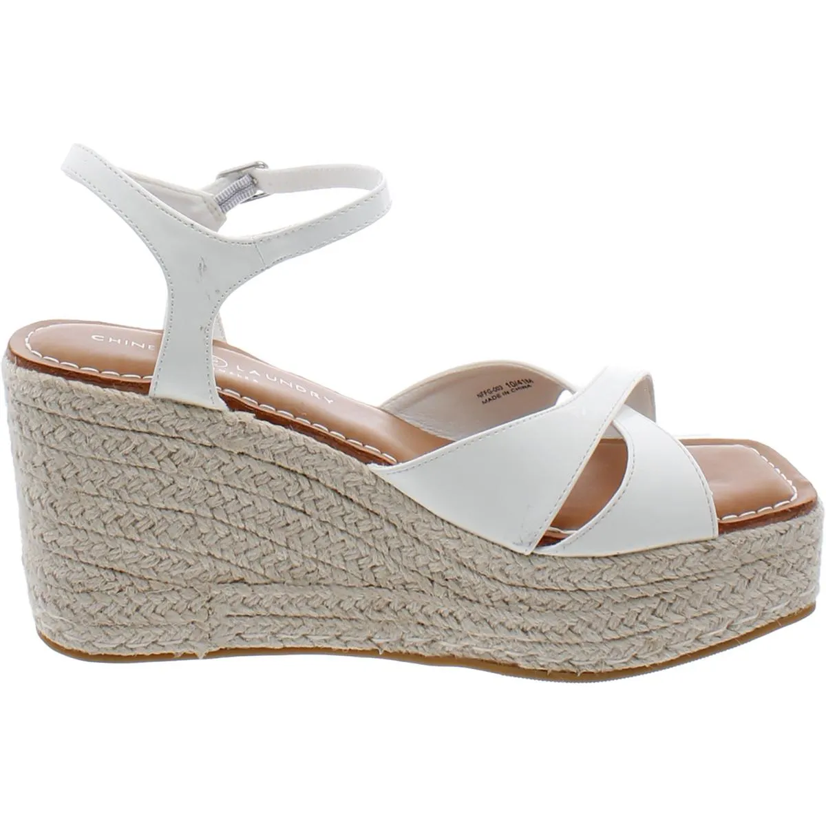 Womens Patent Leather Open Toe Wedge Sandals