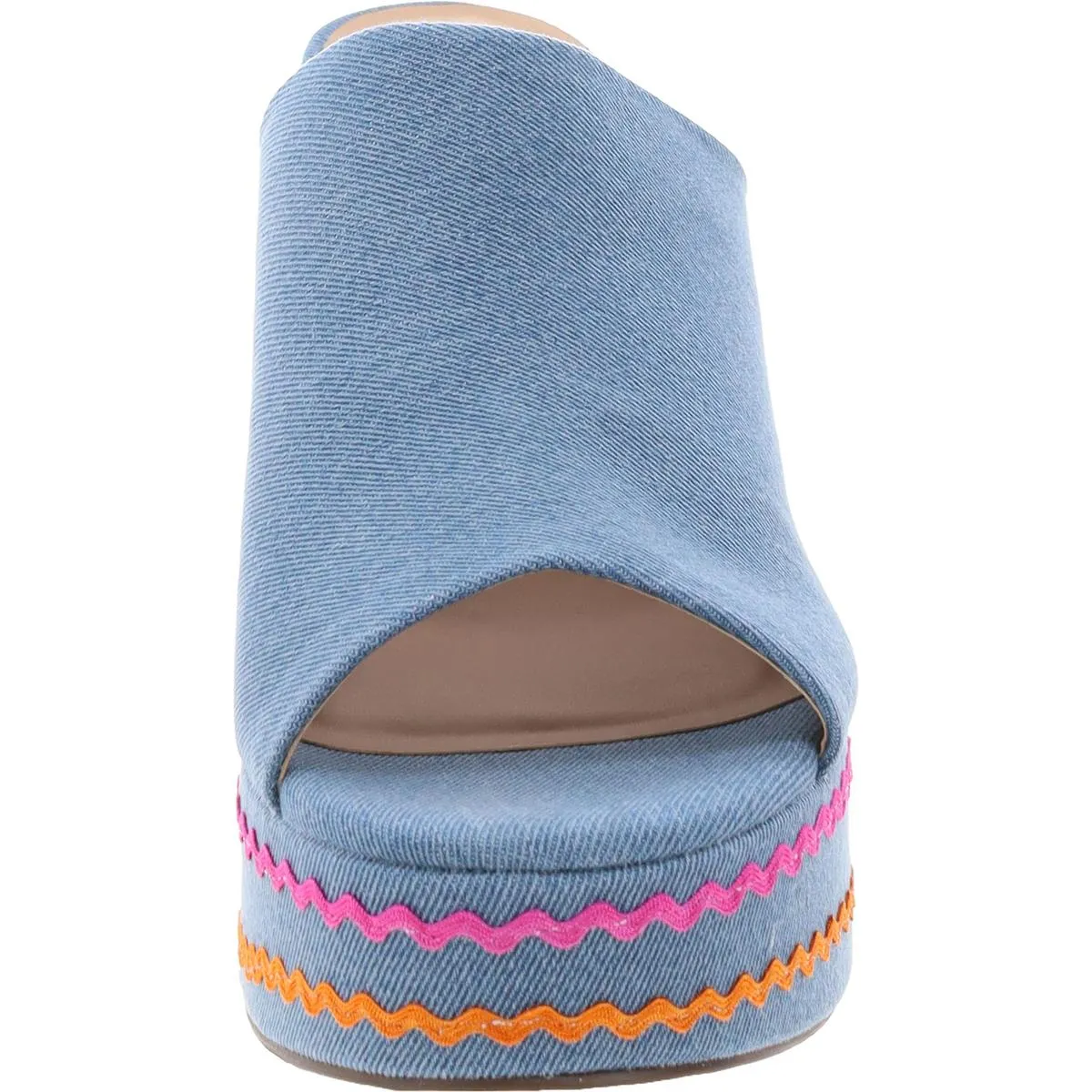 Womens Platform Open Toe Block Heel