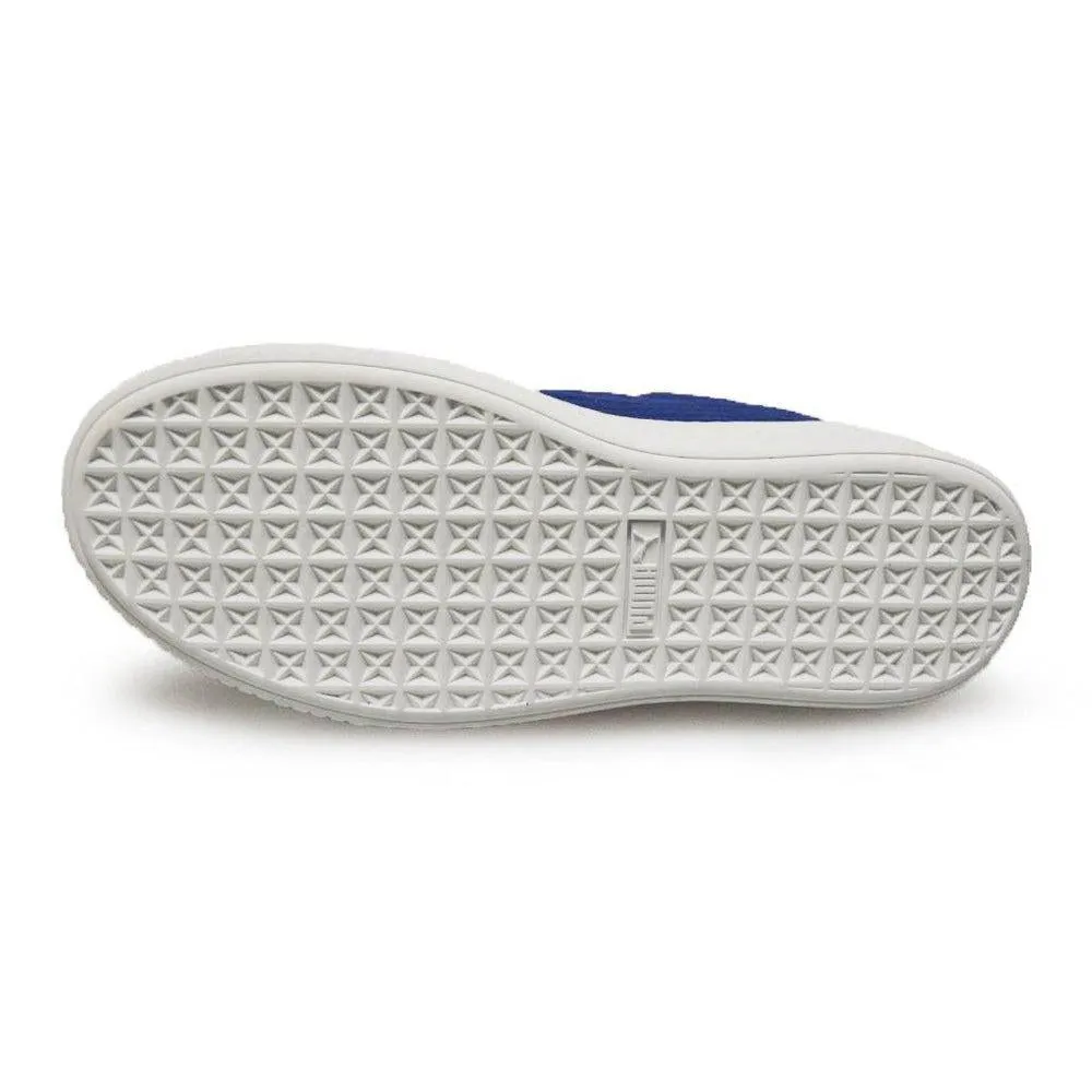 Womens Puma Suede Platform - 36222302 - Blue White Trainers