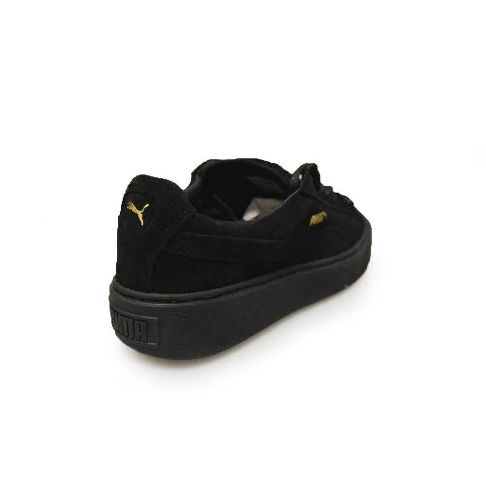 Womens Puma Suede Platform Gold
