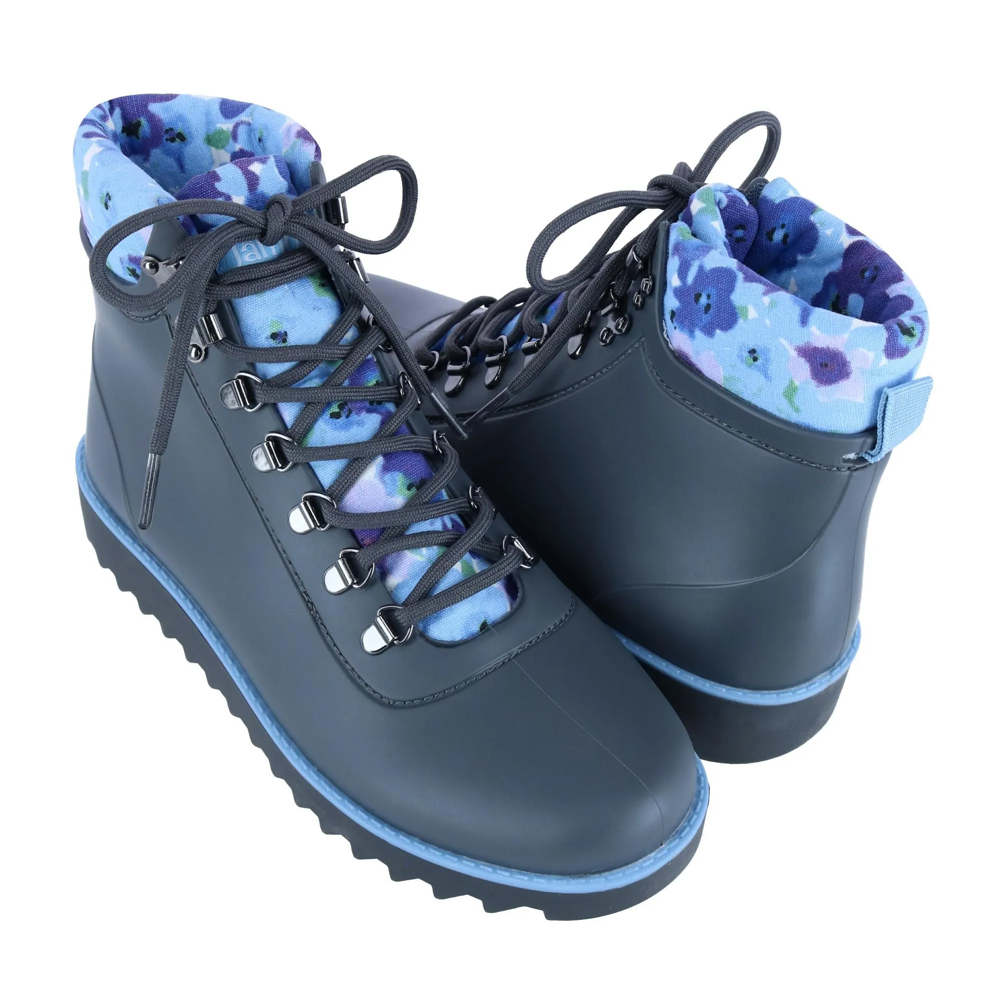 Women's Rainey-Hiker Rain Boot with Floral Detail