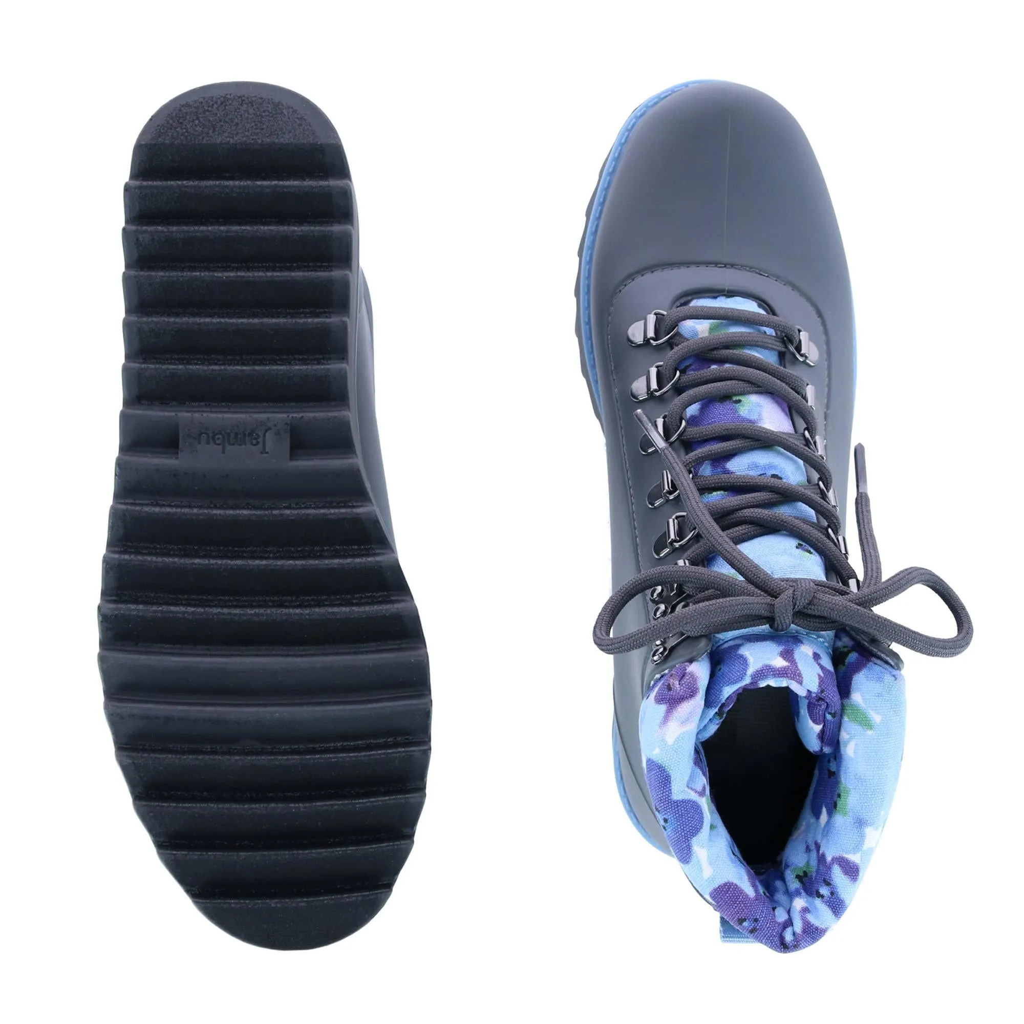 Women's Rainey-Hiker Rain Boot with Floral Detail