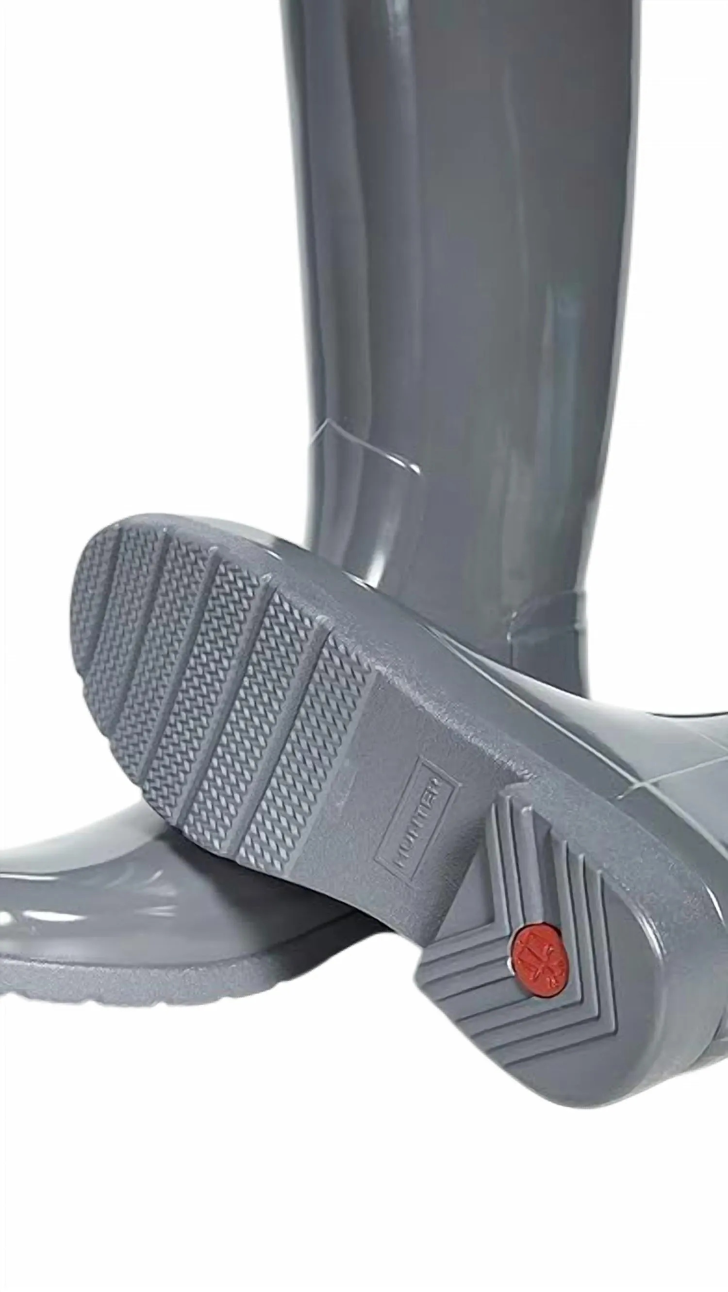 Women's Refined Tall Gloss Boots In Stratus Grey