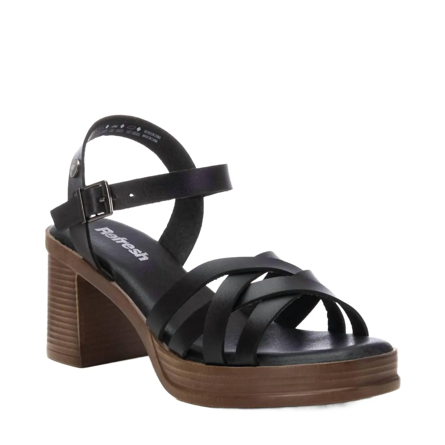 Women's Refresh Strappy Sandals In Black
