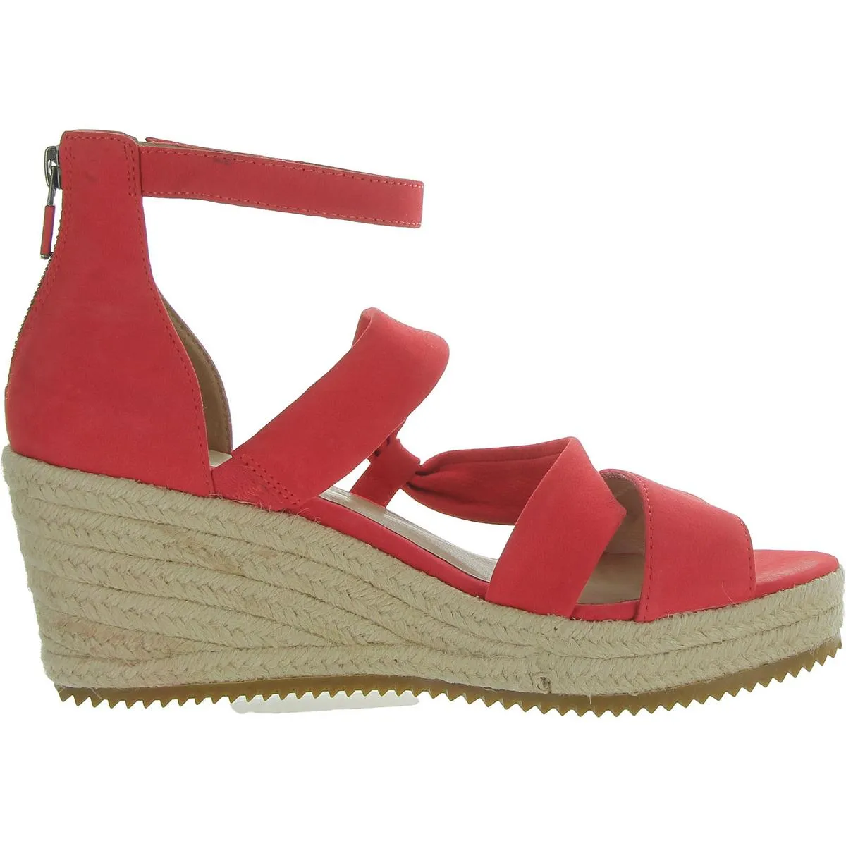 Womens Round toe Ankle strap Wedge Sandals