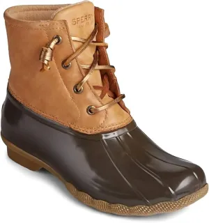 Women's Saltwater Boot In Tan/ Dark Brown