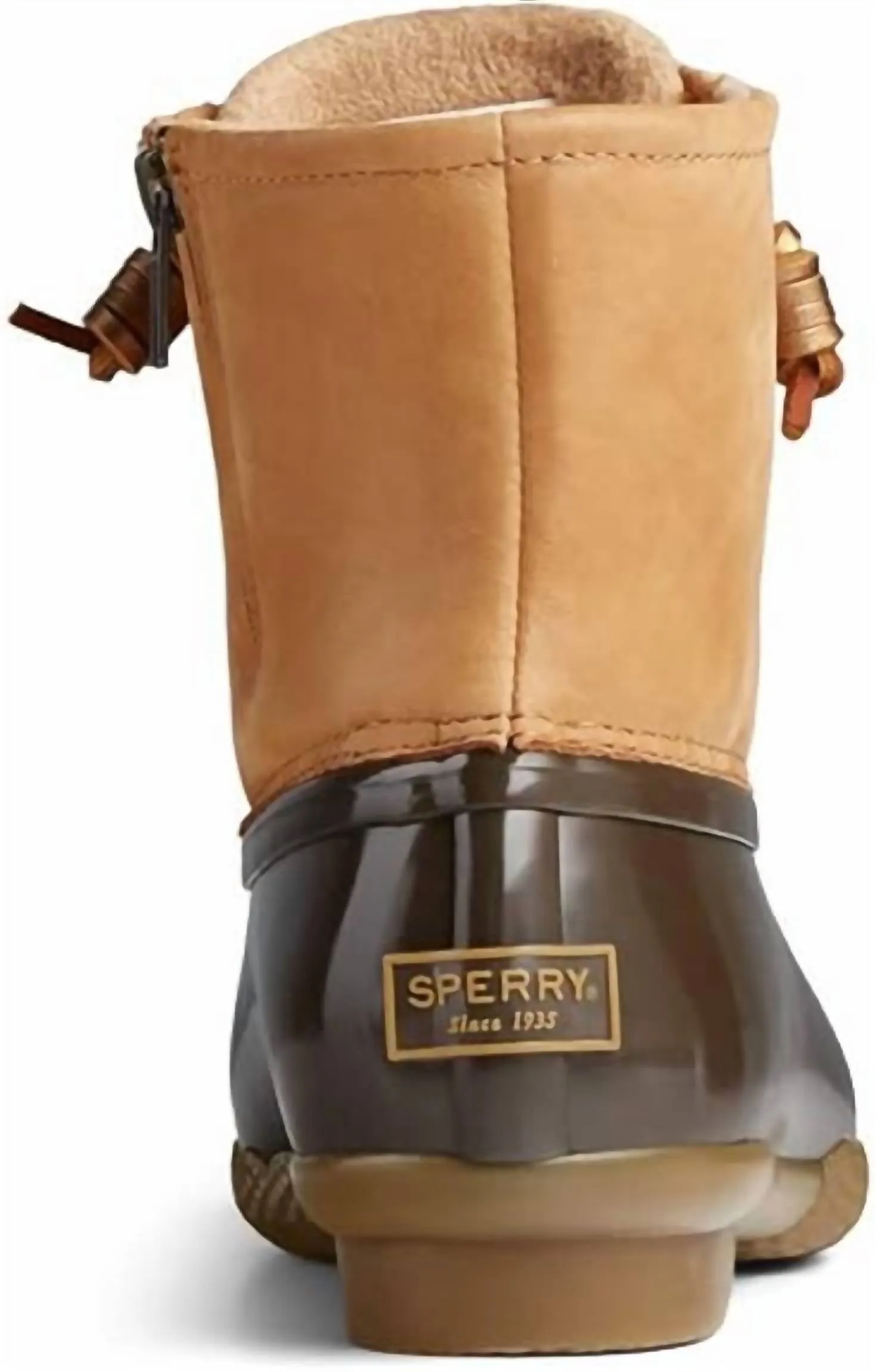 Women's Saltwater Boot In Tan/ Dark Brown