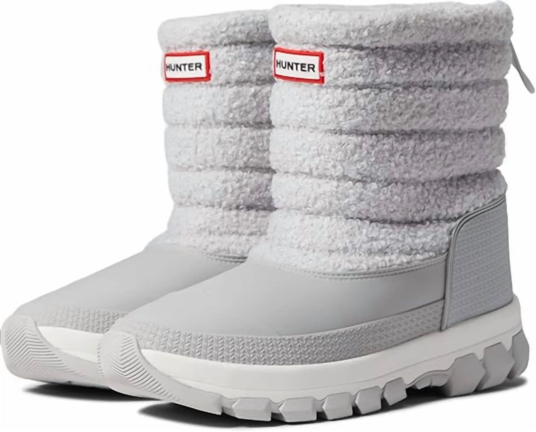 Women's Sherpa Snow Boot Short In Frosted Grey