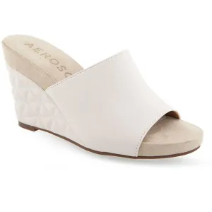 Womens Solid Quilted Wedge Sandals