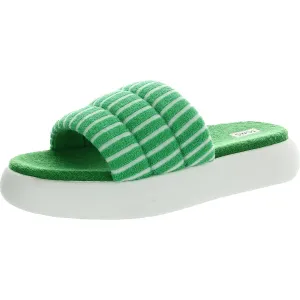 Womens Solid Slide Sandals