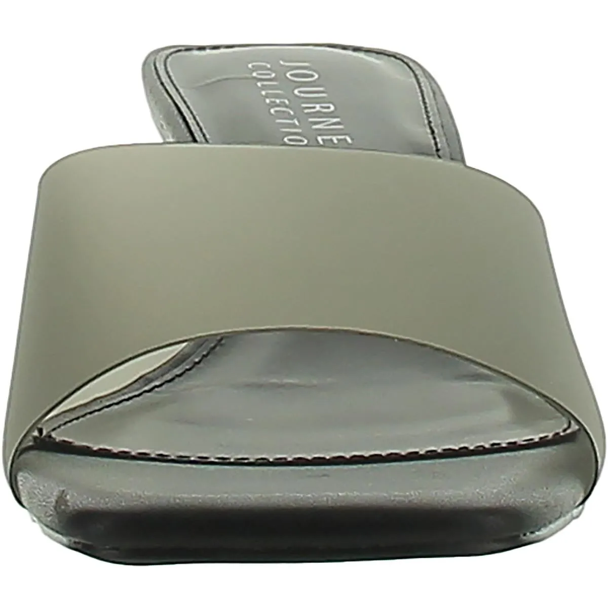 Womens Square toe Slip on Block Heel