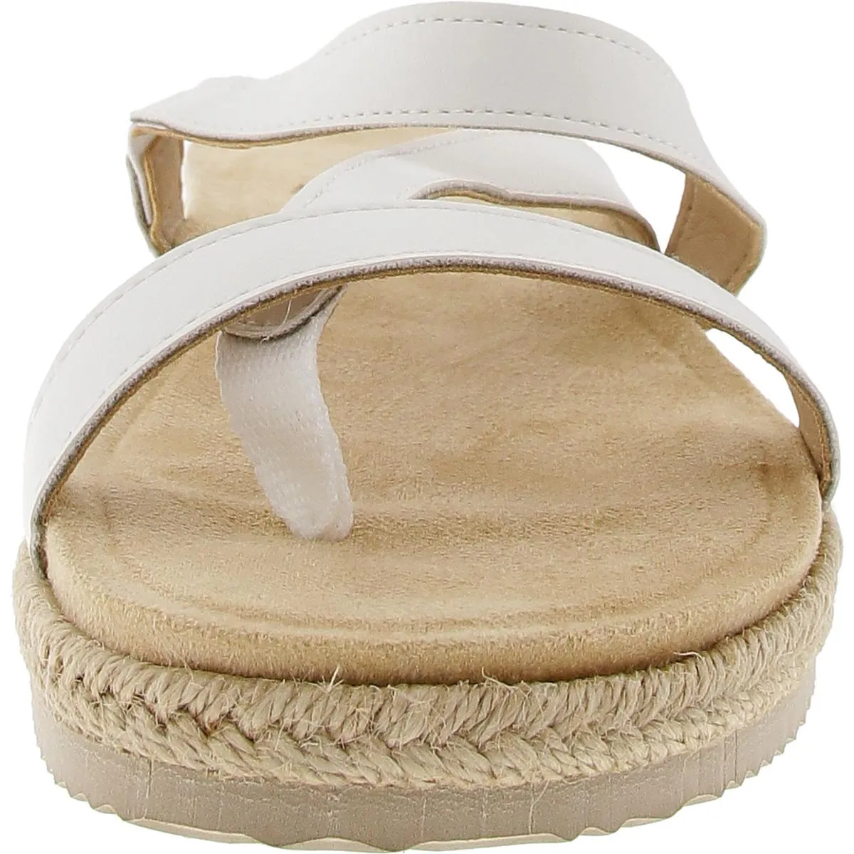 Womens Strappy Leather Slide Sandals
