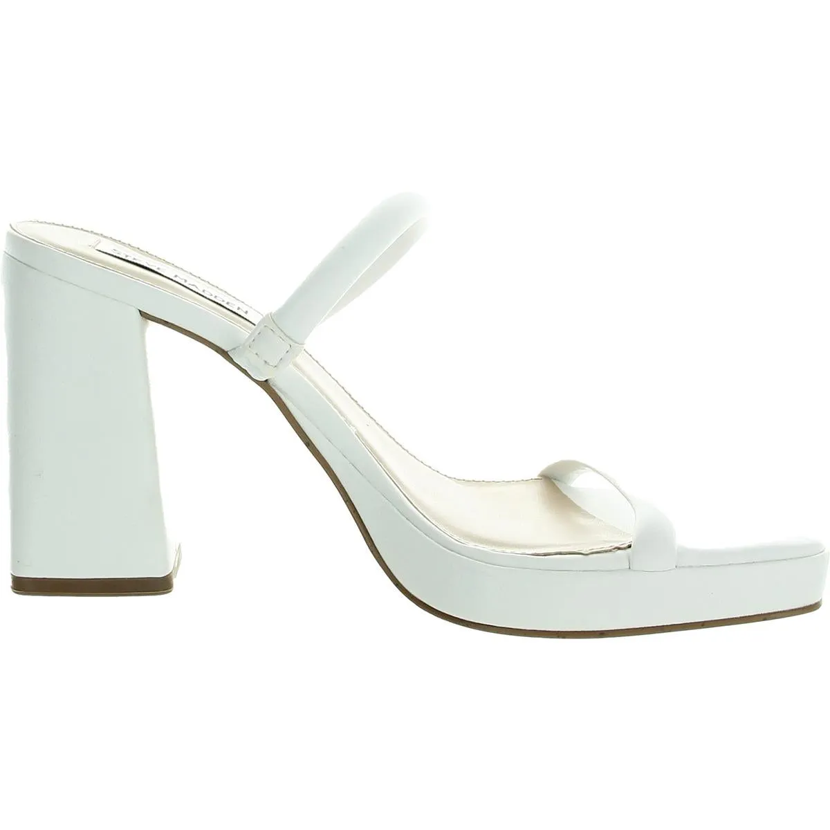 Womens Strappy Synthetic Block Heel