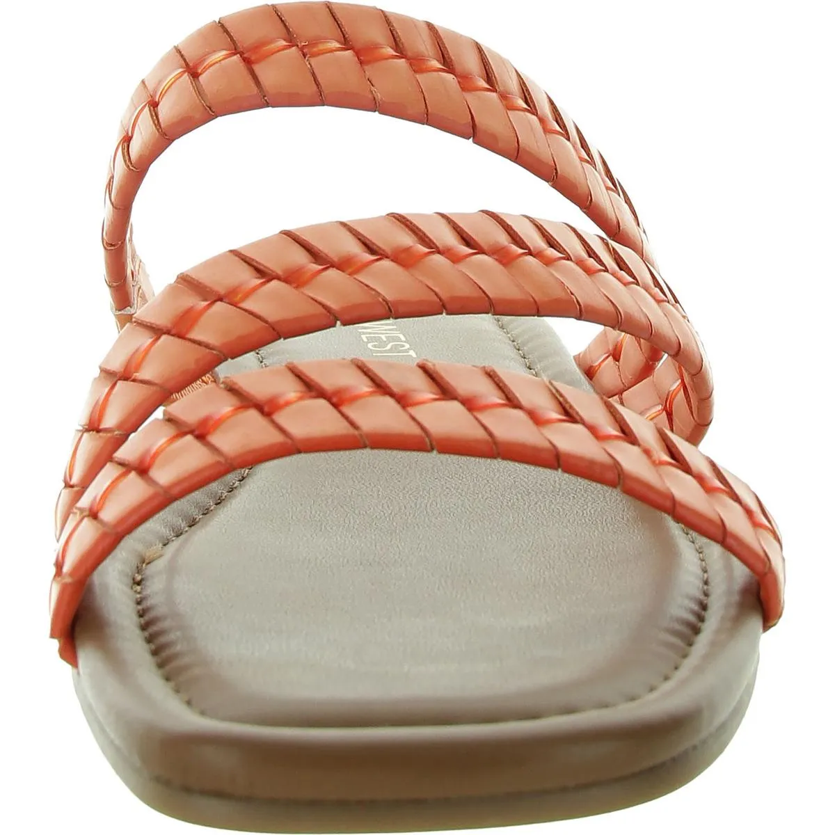 Womens Stretch Manmade Slide Sandals