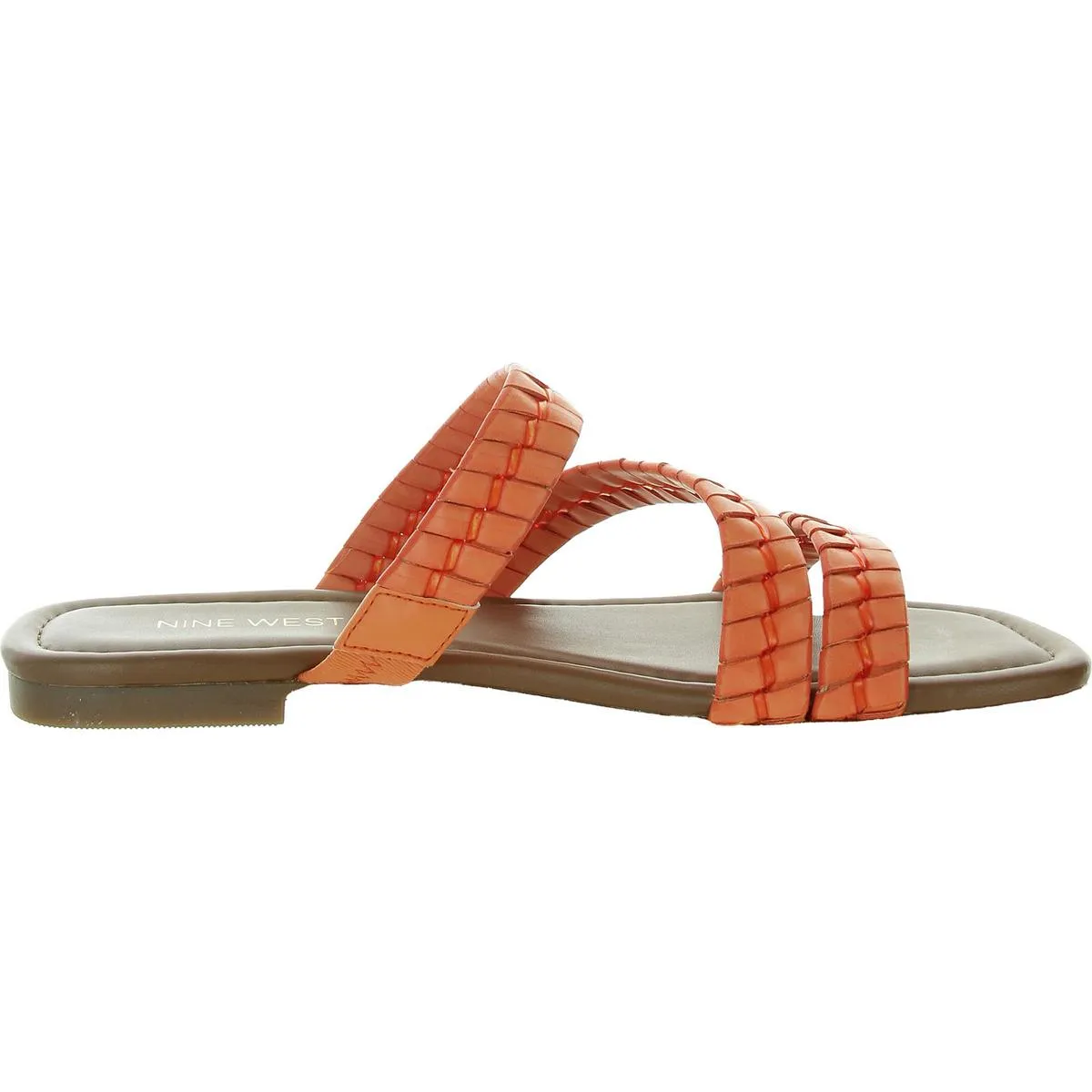 Womens Stretch Manmade Slide Sandals