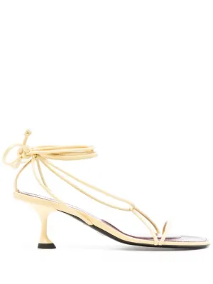 Women's Tee Ankle Strap Sandals In Resin