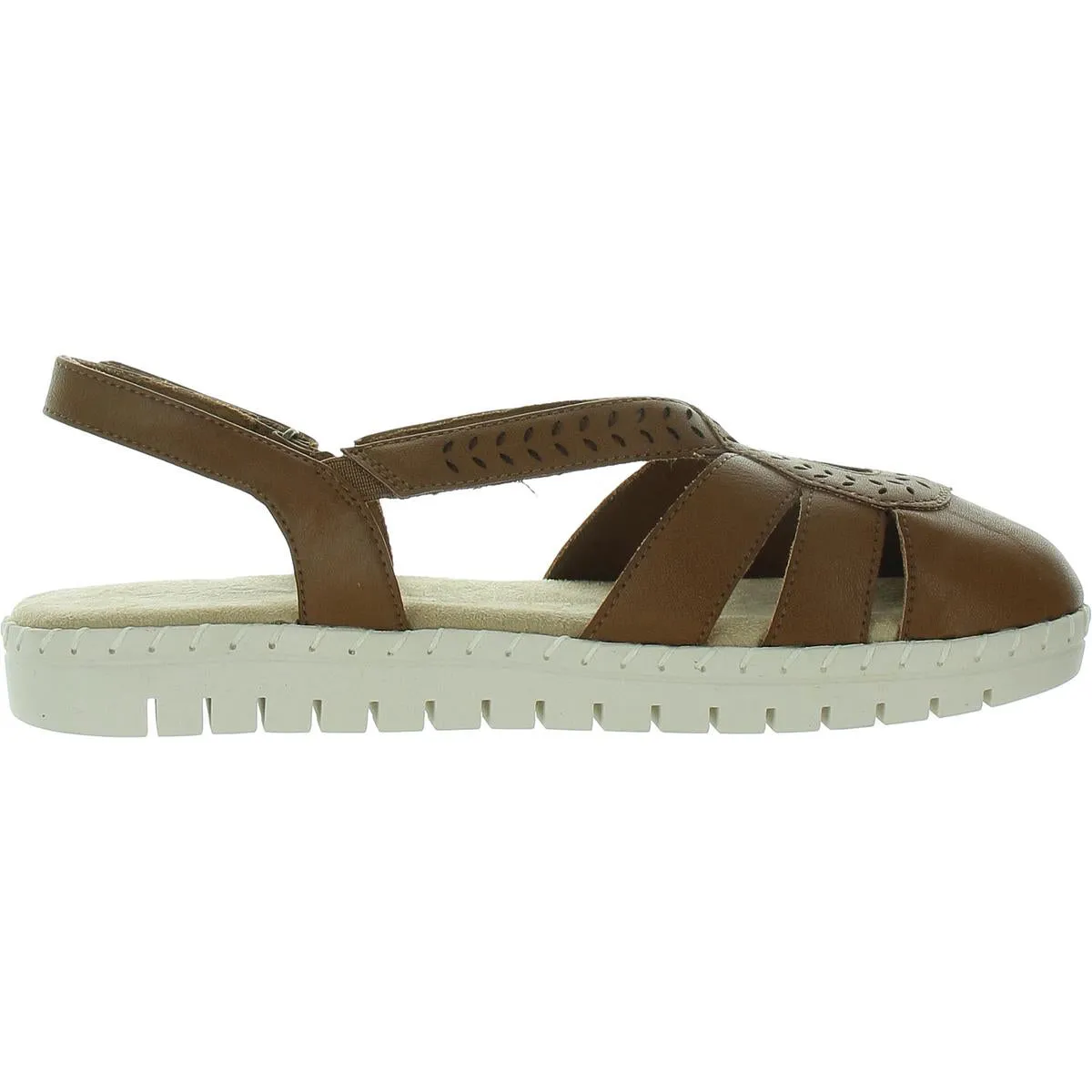 Womens Textured Man Made Ankle Strap