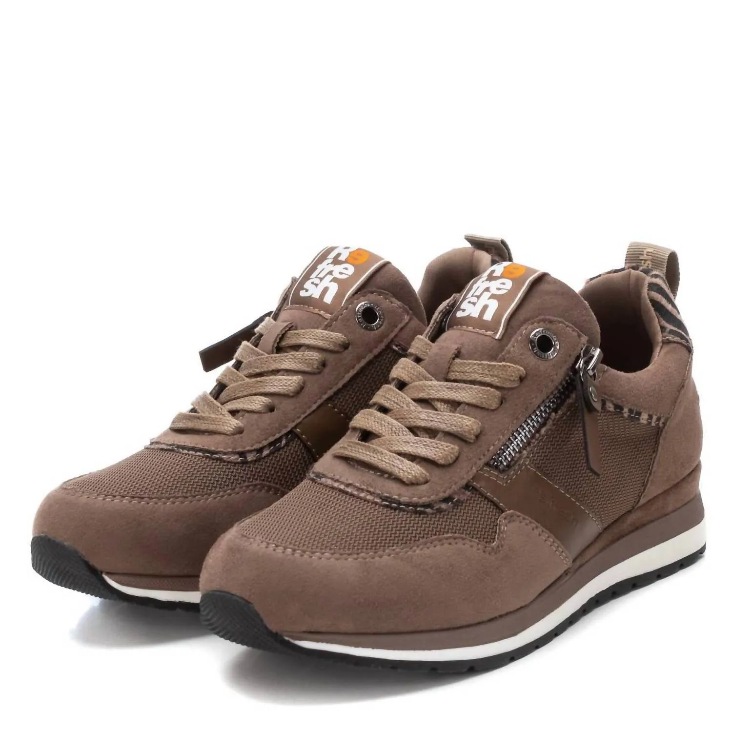 Women's Trainer Sneakers In Taupe