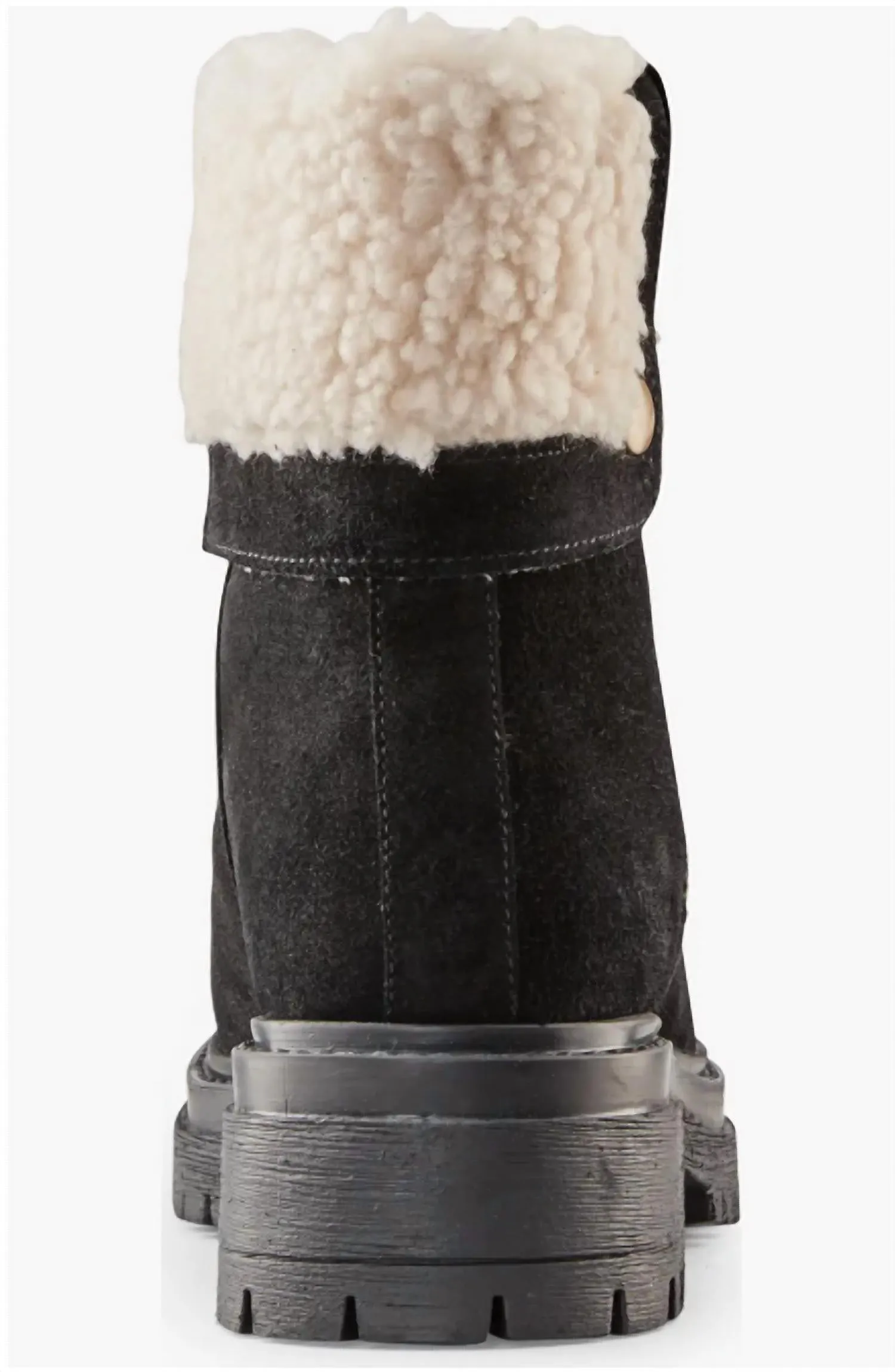 Women's Vigo Faux Shearling Cuff Waterproof Boot In Black