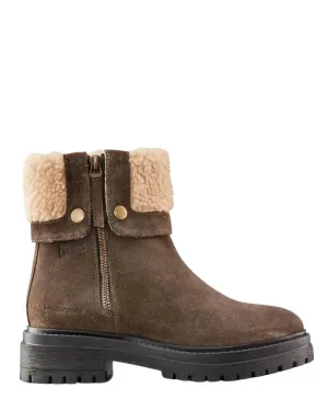 Women's Vigo Suede Waterproof Winter Boot In Loden Green