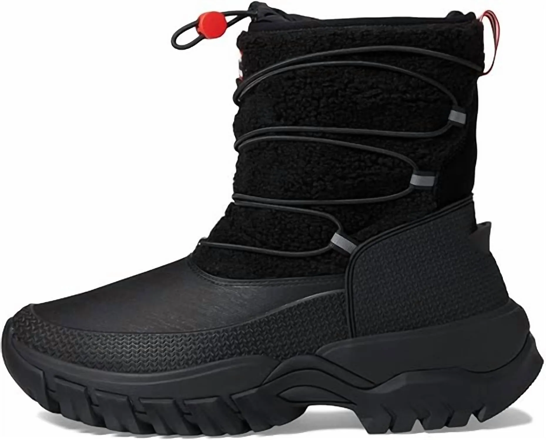 Women's Wanderer Short Sherpa Snow Boot In Black