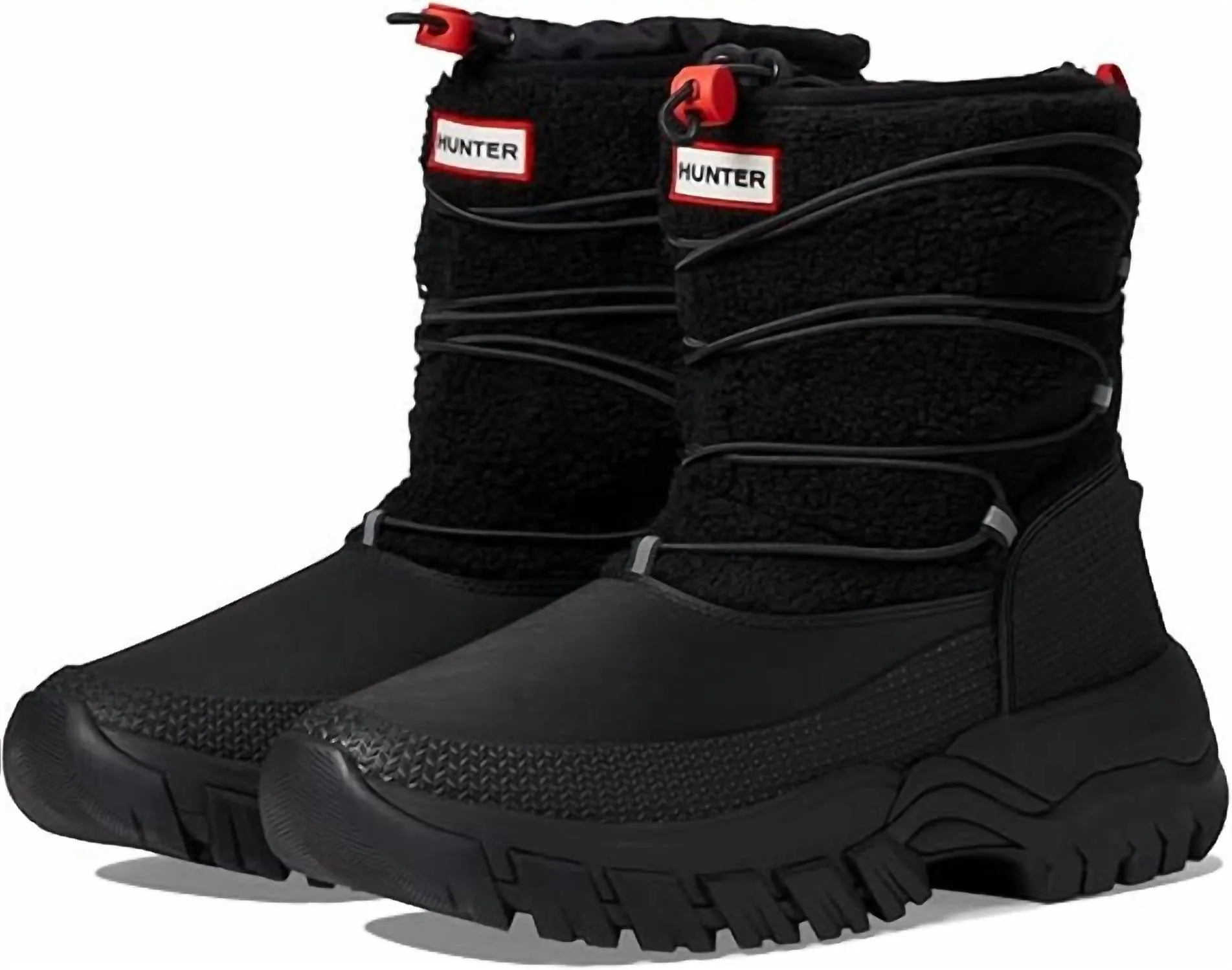 Women's Wanderer Short Sherpa Snow Boot In Black