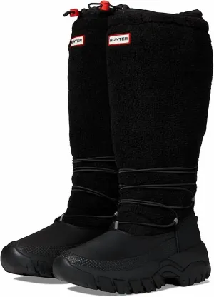 Women's Wanderer Tall Sherpa Snow Boots In Black