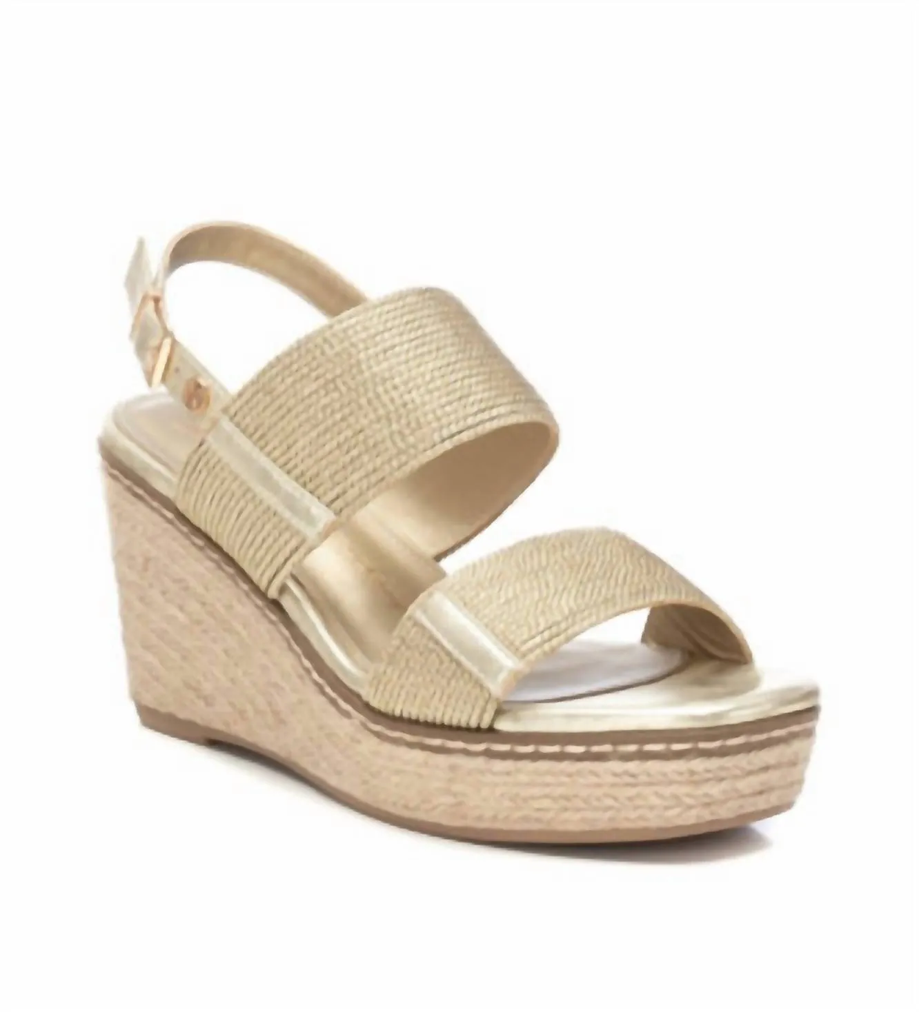 Women's Wedge Sandals In Gold