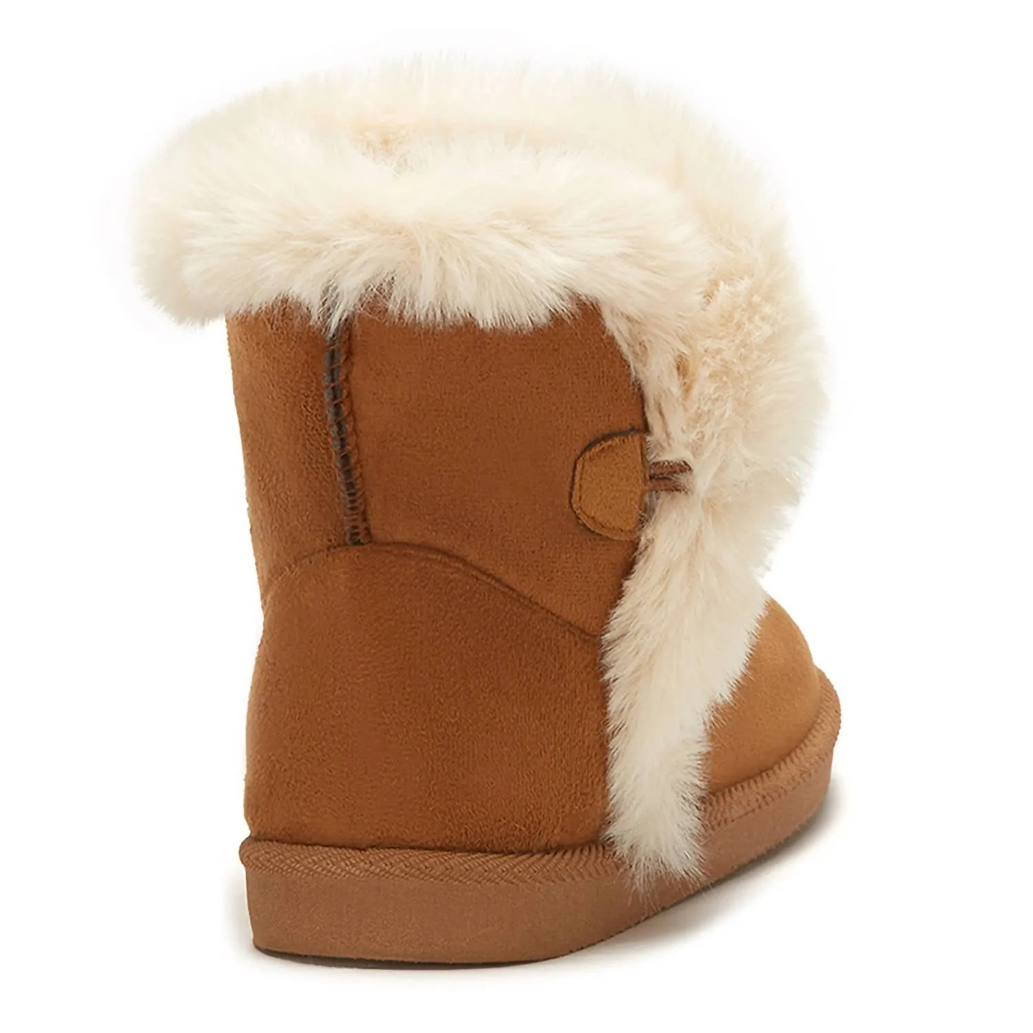 Women's Winter Fur Boots In Chestnut