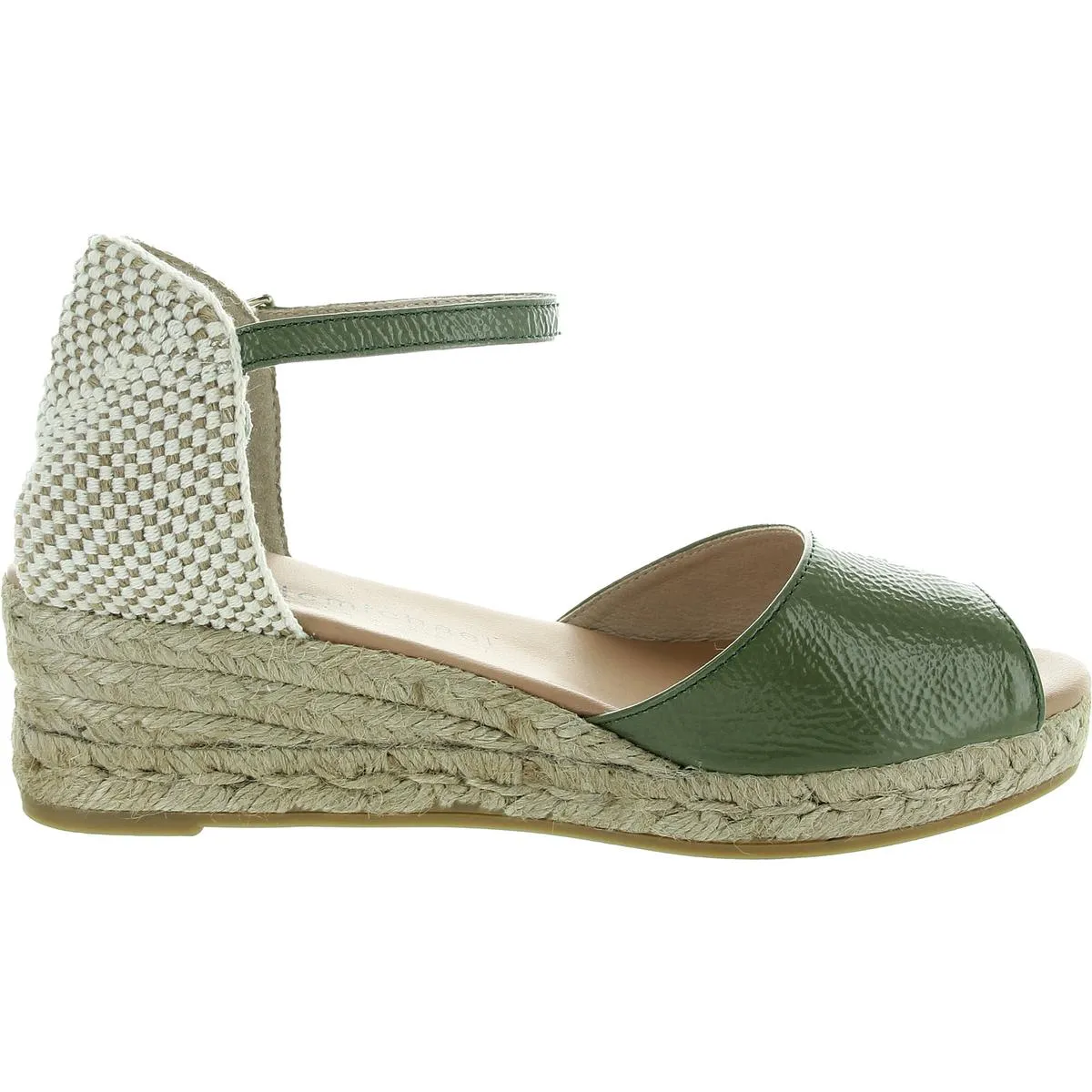 Womens Woven Leather Espadrilles