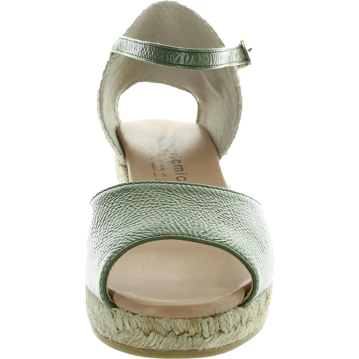 Womens Woven Leather Espadrilles