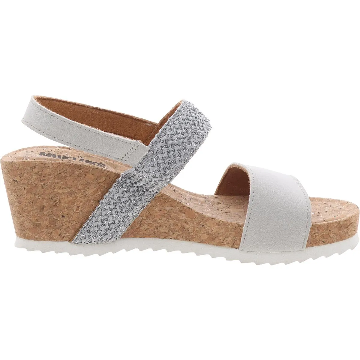 WPL6134 Womens Embroidered Manmade Wedge Sandals